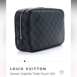 Louis Vuitton Damier Graphite Toiletry Pouch PM discontinued
